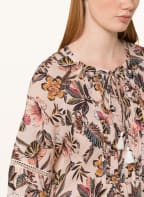 darling harbour Kleid mit 3/4-Arm und Stickereien , Farbe: LACHS/ HELLBLAU/ ROSÉ (Bild 1)