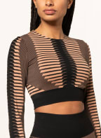 Wolford Lounge-Shirt SHAPING SLIT, Farbe: COGNAC/ DUNKELBRAUN (Bild 1)