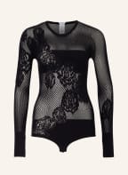 Wolford Body NET ROSES, Farbe: SCHWARZ (Bild 1)