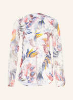 DESOTO Bluse FAY im Materialmix , Farbe: BLAU/ ORANGE/ CREME (Bild 1)