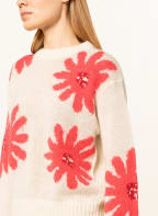 MAERZ MUENCHEN Pullover mit Alpaka, Farbe: CREME/ ROSA (Bild 1)