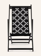 Off-White Home Recliner, Color: BLACK/ WHITE (Image 1)