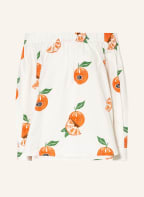 Max Mara Off-Shoulder-Bluse CURACAO, Farbe: ECRU/ ORANGE/ GRÜN (Bild 1)