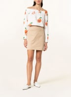 Max Mara Off-Shoulder-Bluse CURACAO, Farbe: ECRU/ ORANGE/ GRÜN (Bild 1)