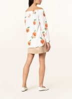Max Mara Off-Shoulder-Bluse CURACAO, Farbe: ECRU/ ORANGE/ GRÜN (Bild 1)