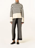TOTEME Rollkragenpullover, Farbe: SCHWARZ/ CREME (Bild 1)