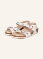 BIRKENSTOCK Sandalen RIO, Farbe: ROSA/ HELLGRÜN/ DUNKELBLAU (Bild 1)