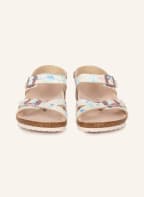 BIRKENSTOCK Sandalen RIO, Farbe: ROSA/ HELLGRÜN/ DUNKELBLAU (Bild 1)