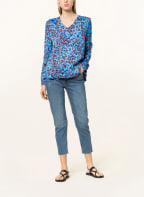 FRIEDA & FREDDIES Blusenshirt , Farbe: BLAU/ SCHWARZ/ ORANGE (Bild 1)