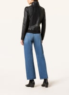MILESTONE Lederjacke GALATEA im Materialmix, Farbe: SCHWARZ (Bild 1)