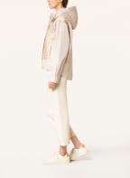 MILESTONE Steppjacke GLIMMER im Materialmix, Farbe: CREME (Bild 1)