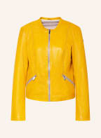 MILESTONE Lederjacke MARTHA, Farbe: DUNKELGELB (Bild 1)