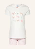 Sanetta Shorty-Schlafanzug, Farbe: WEISS/ ROSA (Bild 1)
