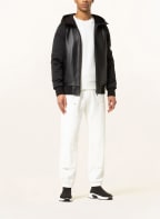 MOOSE KNUCKLES Lederjacke GULF BREEZE im Materialmix, Farbe: SCHWARZ (Bild 1)