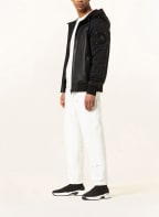 MOOSE KNUCKLES Lederjacke GULF BREEZE im Materialmix, Farbe: SCHWARZ (Bild 1)