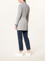 White Label Longblazer mit Leinen , Farbe: DUNKELBLAU/ WEISS (Bild 1)