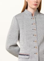 White Label Longblazer mit Leinen , Farbe: DUNKELBLAU/ WEISS (Bild 1)