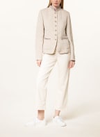 White Label Blazer mit Leinen, Farbe: BEIGE/ WEISS (Bild 1)
