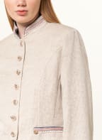 White Label Blazer mit Leinen, Farbe: BEIGE/ WEISS (Bild 1)