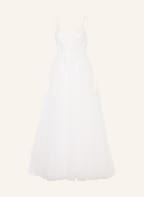 SWING Abendkleid mit Schmucksteinen , Farbe: WEISS (Bild 1)