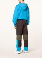7 DAYS ACTIVE Trousers TRAWLER in jogger style, Color: DARK BROWN/ OLIVE/ TURQUOISE (Image 1)