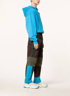 7 DAYS ACTIVE Trousers TRAWLER in jogger style, Color: DARK BROWN/ OLIVE/ TURQUOISE (Image 1)