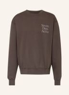 7 DAYS ACTIVE Sweatshirt MONDAY, Farbe: DUNKELBRAUN (Bild 1)