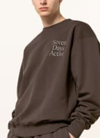 7 DAYS ACTIVE Sweatshirt MONDAY, Farbe: DUNKELBRAUN (Bild 1)