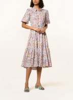 MUNTHE Hemdblusenkleid CEVELYN, Farbe: PINK/ OLIV/ ORANGE (Bild 1)