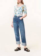 efixelle T-Shirt, Farbe: WEISS/ DUNKELGELB/ BLAU (Bild 1)