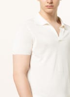 EDUARD DRESSLER Strick-Poloshirt mit Leinen, Farbe: ECRU (Bild 1)