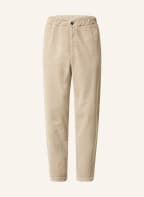 KENZO Corduroy trousers in jogger style extra slim fit, Color: BEIGE (Image 1)