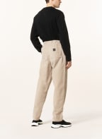 KENZO Corduroy trousers in jogger style extra slim fit, Color: BEIGE (Image 1)