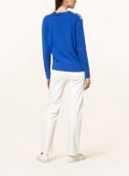 IVI collection Strickjacke, Farbe: BLAU/ LACHS/ WEISS (Bild 1)