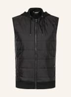 BOSS Steppweste LANDINO im Materialmix, Farbe: SCHWARZ (Bild 1)