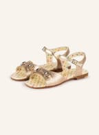 GUCCI Sandalen, Farbe: 9960 SABLE/BRIGHT GOLD (Bild 1)