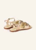 GUCCI Sandalen, Farbe: 9960 SABLE/BRIGHT GOLD (Bild 1)