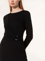 LAUREN RALPH LAUREN Kleid MATTE in Wickeloptik mit 3/4-Arm, Farbe: SCHWARZ (Bild 1)