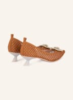ras Pumps mit Schmucksteinen, Farbe: HELLBRAUN (Bild 1)