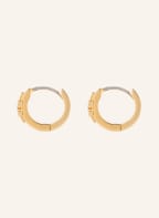 TORY BURCH Ohrringe SERIF-T ENAMEL, Farbe: WEISS/ GOLD (Bild 1)