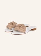 VIAMERCANTI Pantoletten SORRENTO , Farbe: WEISS/ BEIGE (Bild 1)