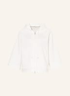 PESERICO Sweatjacke mit 3/4-Arm, Farbe: ECRU (Bild 1)