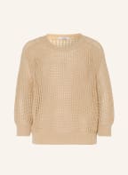 PESERICO Pullover mit Pailletten, Farbe: BEIGE (Bild 1)