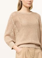 PESERICO Pullover mit Pailletten, Farbe: BEIGE (Bild 1)