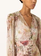 ZIMMERMANN Seidenkleid DANCER, Farbe: BEIGE/ ALTROSA/ OLIV (Bild 1)