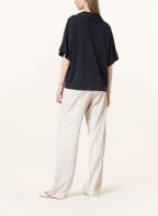 FABIANA FILIPPI Sweater with 3/4 sleeves and decorative gems, Color: BLUE (Image 1)