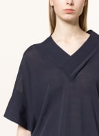 FABIANA FILIPPI Sweater with 3/4 sleeves and decorative gems, Color: BLUE (Image 1)