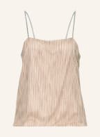 FABIANA FILIPPI Top mit Schmucksteinen, Farbe: BEIGE (Bild 1)