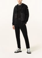 MONCLER Sweatpants im Materialmix, Farbe: SCHWARZ (Bild 1)