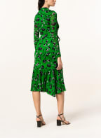 DIANE VON FURSTENBERG Wickelkleid CRYSTAL mit Volants, Farbe: SCHWARZ/ GRÜN/ WEISS (Bild 1)